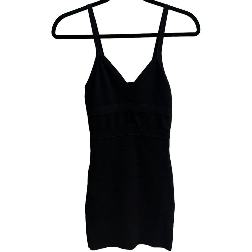 bebe - Black Bandage Bodycon Little Black Dress - Women’s Size XS - Picture 2 of 10